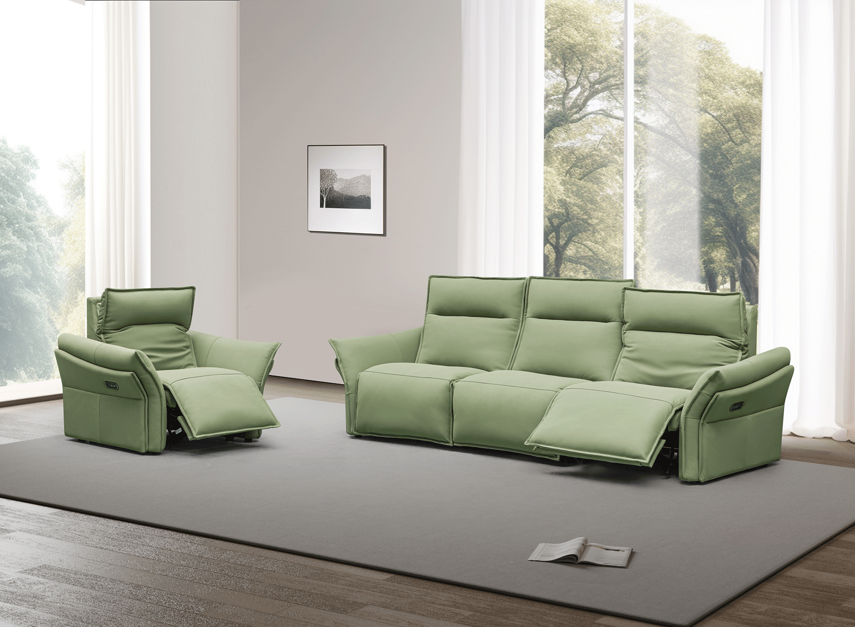 Living Room Furniture Reclining and Sliding Seats Sets GM56 Recliner Set
